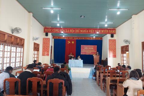 Đảng ủy xã Đăk Ruồng, huyện Kon Rẫy tổ chức hội nghị đối thoại trực tiếp giữa người đứng đầu cấp ủy, chính quyền xã với nhân dân đợt II, năm 2023